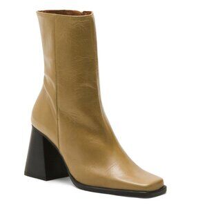 ANGEL ALARCON Taupe Made In Spain Leather Boots